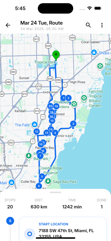 optimise route