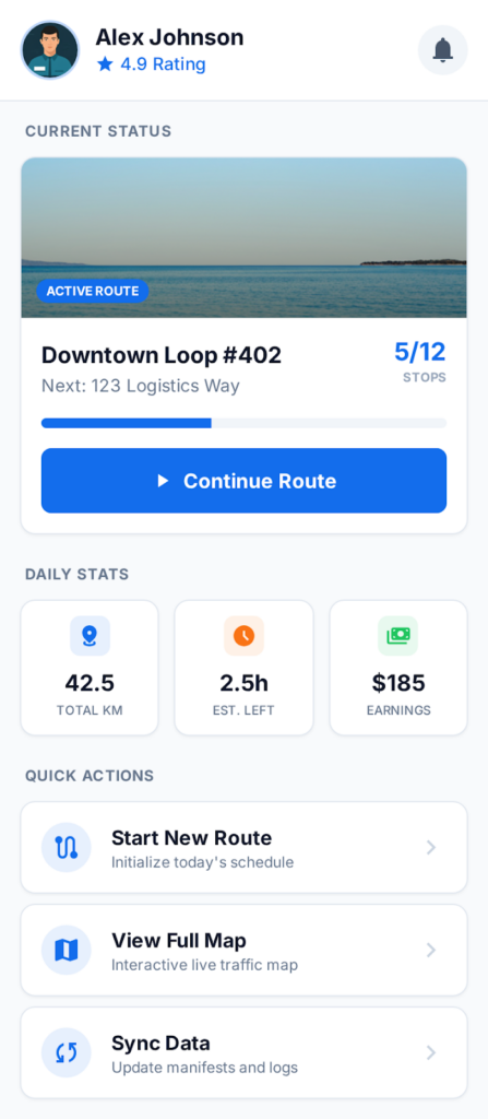 Driver Mobile App