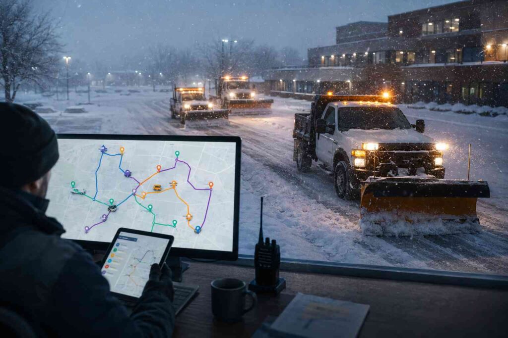 Snow Removal Route Planner: Plan Storm-Ready Routing for Plowing and Salting Crews | Bodha Route Planner