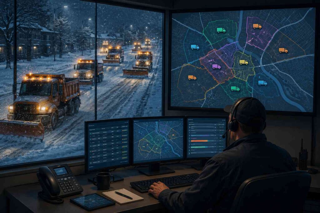 Snow Plow Dispatch Software: How to Coordinate Multiple Trucks During a Storm | Bodha Route Planner