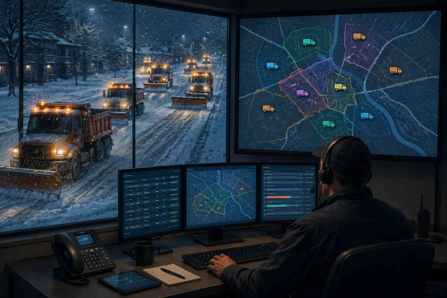 Snow Plow Dispatch Software: How to Coordinate Multiple Trucks During a Storm | Bodha Route Planner