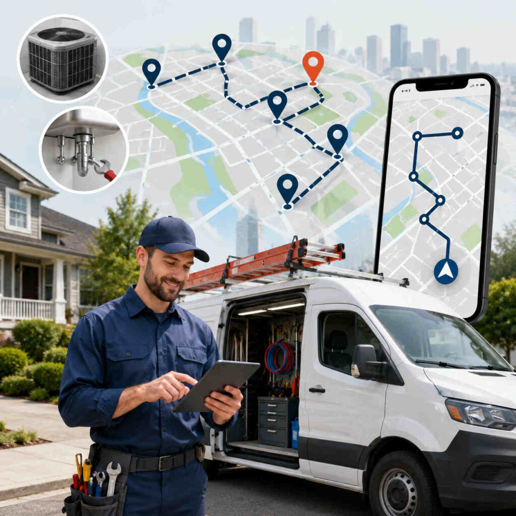 HVAC & Plumbing Route Planning Software: Fit More Service Calls Into the Day
