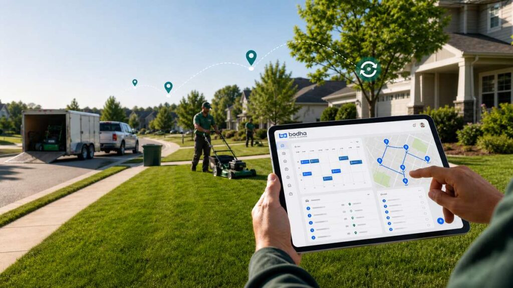 Lawn Care Scheduling Software: Never Miss a Mow | Bodha Route Planner
