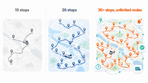MapQuest Route Planner vs Bodha comparison of stops, routes, and features