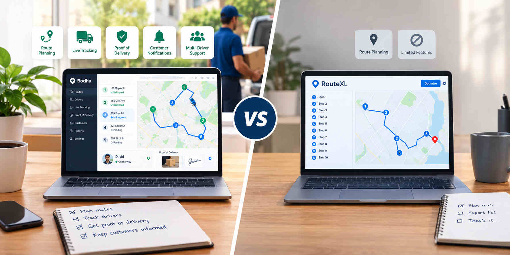Bodha vs RouteXL